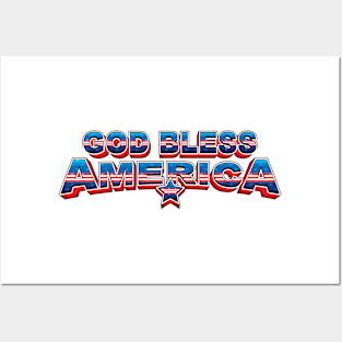 GOD BLESS AMERICA Posters and Art